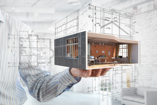 Planos y modelo arquitectónico